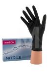 Перчатки нитриловые размер S 50пар MediOK черные
