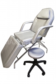 Косметологическое кресло МД-3560 (регулировка механическая)+стул  "Астек" без спинки*