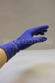 Перчатки повышенной прочности размер L (8-9) UniMax, темно-синие (1 пара)