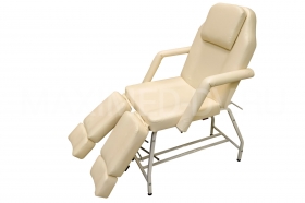Педикюрно-косметологическое кресло МД-11 (Регулировка механическая) Цвет "Бежевый"*