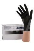 Перчатки нитриловые размер L 50пар NitriMax черные