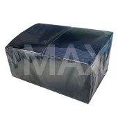 Салфетка маникюрная (бумага+полиэтилен) 33х45см 125шт черные