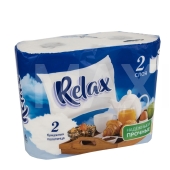 Полотенца бумажные 2-х слойные 2рулона RELAX