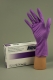 Перчатки нитриловые текстурированные н/о н/с размер L (50 пар) NitriMax, фиолетовые						