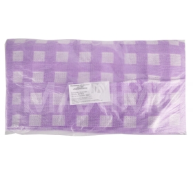 Полотенца спанлейс 35х70см ПРЕМИУМ 50шт клетка сиреневые