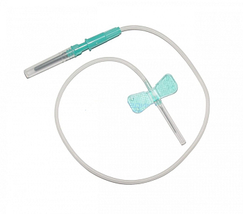 Катетер-бабочка с луер-адаптером для ВАКУУМНОЙ ПРОБИРКИ 21G (100 шт) ЦЕРЕБРУМ