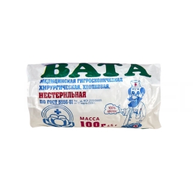 Вата хирургическая 100г нестерильная Лейко