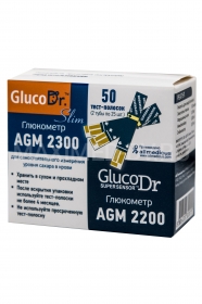 Тест-полоски для глюкометров GlucoDr, 50шт