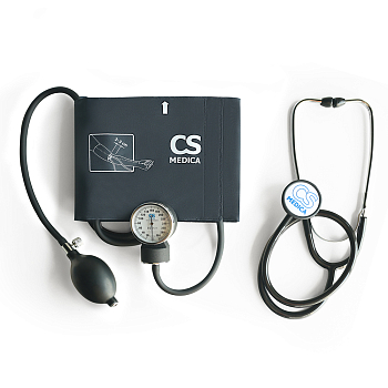 Тонометр механический CS Medica CS-106 M с фонендоскопом в комплекте, с кольцом
