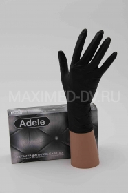 Перчатки нитриловые размер M (50 пар) Adele Стиль, черные