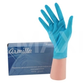 Перчатки нитриловые размер XL 50пар АРМИЛА голубые