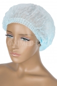 Шапочка нетканная "Шарлотта" 100шт UNITE голубая