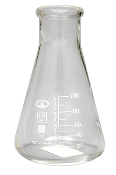 Колба коническая с цил. гор. КН-2-100-34 с делениями ТС