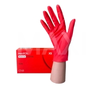 Перчатки нитриловые размер S 50пар MediOk Chili красные