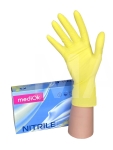 Перчатки нитриловые размер XS 50пар MediOK желтые