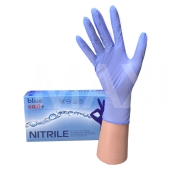 Перчатки нитриловые размер М 50пар БлуСайл сиреневые