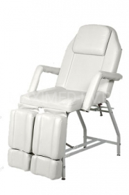 Педикюрно-косметологическое кресло МД-11 (Регулировка механическая)  (Цвет "Белый")