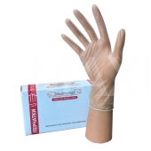 Перчатки виниловые размер M 50пар МЕД МАРКЕТ прозрачные