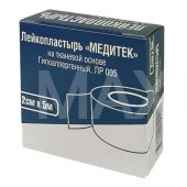 Лейкопластырь 2х500см на тканевой основе гипоаллергенный ЛР005 1шт