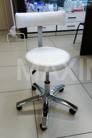 Стул мастера МД-9017 со спинкой (белый)