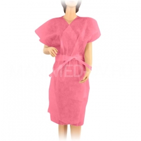 Халат процедурный кимоно (розовый)