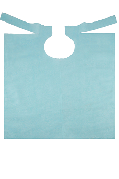 Нагрудник стоматологический 3-х слойный в рулоне 53 см х 60 см (80 шт) JNB, голубые