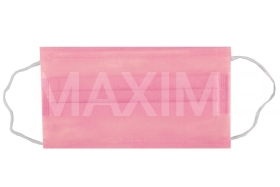 Маска 3-х слойная Гекса 100шт розовая