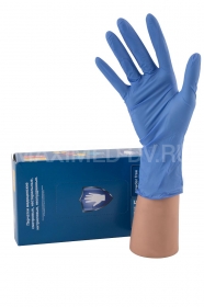 Перчатки нитриловые размер M (50 пар) LN307, фиолетовые