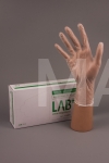 Перчатки виниловые размер L (50 пар) LAB+, бесцветные