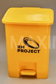 Контейнер с педальным механизмом 15л (желтый) 