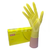 Перчатки нитриловые размер S 50пар MediOK SUNRISE желтые
