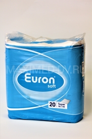 Пеленки 90х180 см впитывающие (ЦЕЛЛЮЛОЗА) (20 шт) Euron Soft 