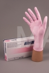 Перчатки нитриловые текстурированные н/о н/с размер XS (50 пар) NitriMax, розовые