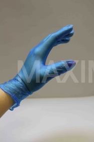 Перчатки виниловые размер M (50 пар) ViniMax, голубые