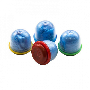 Бахилы в капсуле (капс 28мм) синие