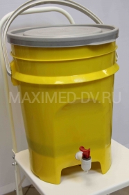 Контейнер для дезинфекции медицинских отходов с краном 15 л