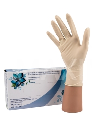 Перчатки латексные размер L 50пар Церебрум