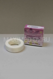 Лейкопластырь 1.25х500 см на шелковой основе гипоаллергенный