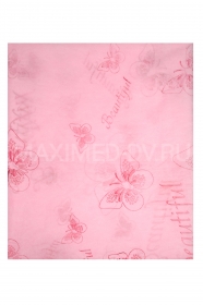 Простыни 70х200 см SMS20 (10 шт) розовые с рисунком бабочки