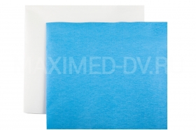 Бумага крепированная мягкая синяя/белая для стерилизации 750х750 мм (250 листов) 