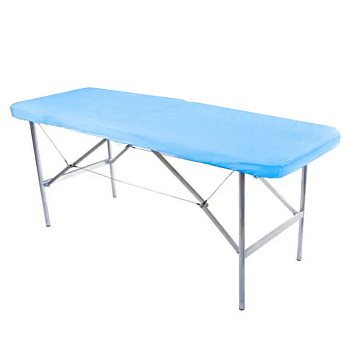 Чехол на кушетку ламинированый спанбонд (голубой) 90х200 см*