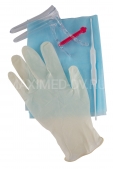 Набор гинекологический: салфетка 60х70,перчатки см.лат. (М),ложка Фолькмана,зеркало по Куско (M)
