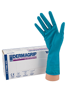 Перчатки повышенной прочности размер M 25пар Dermagrip High Risk